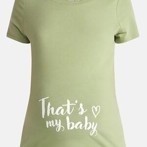 Green Kids Shirt with Heart Print
